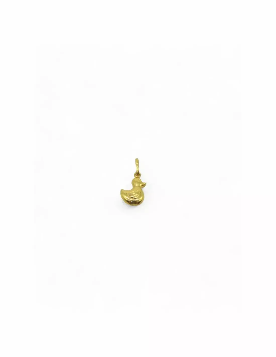 Sale Colgante silueta patito brillo oro 18k Colgante De Animales