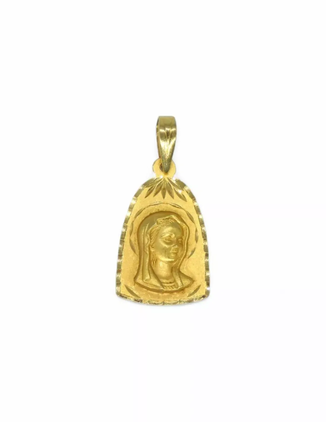 New Colgante Virgen niña oro 18k Medalla De La Virgen | Colgante Con La Virgen