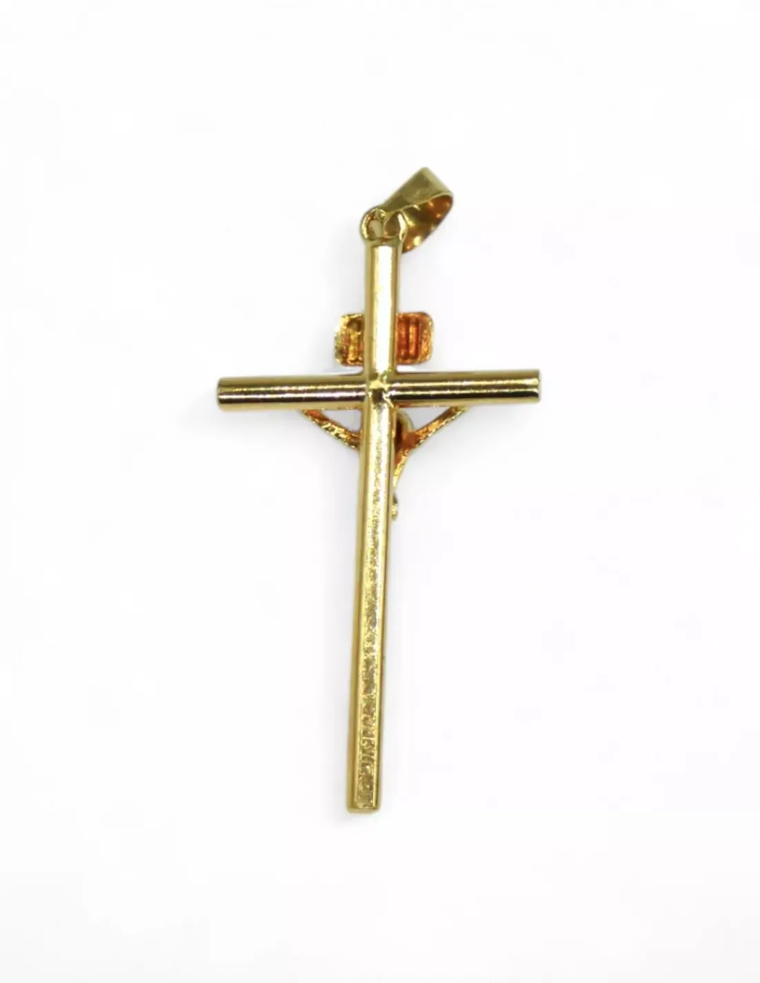 Shop Crucifijo redondo oro 18k - 3,4cm Crucifijo