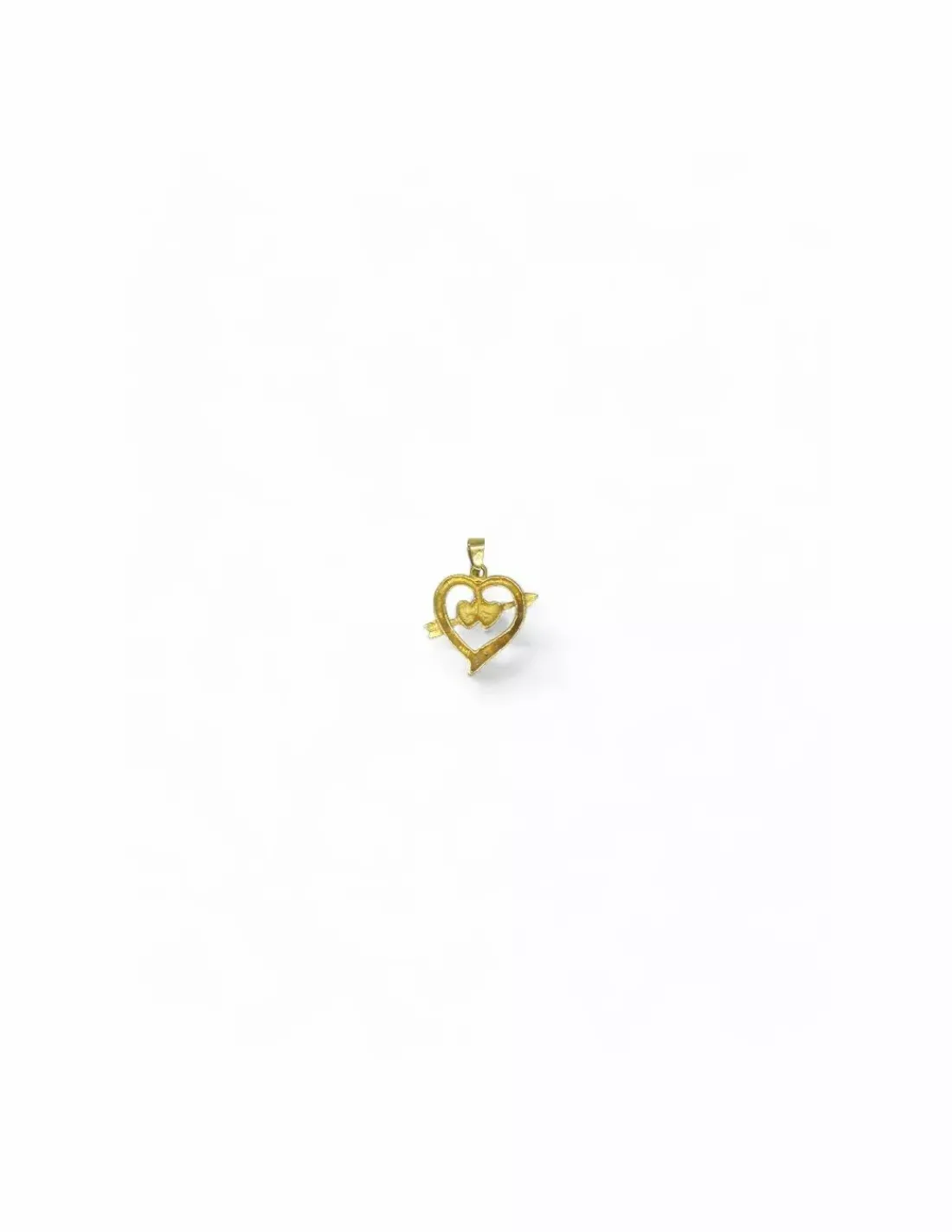 Hot Dije corazón oro 18k Colgante De Corazones