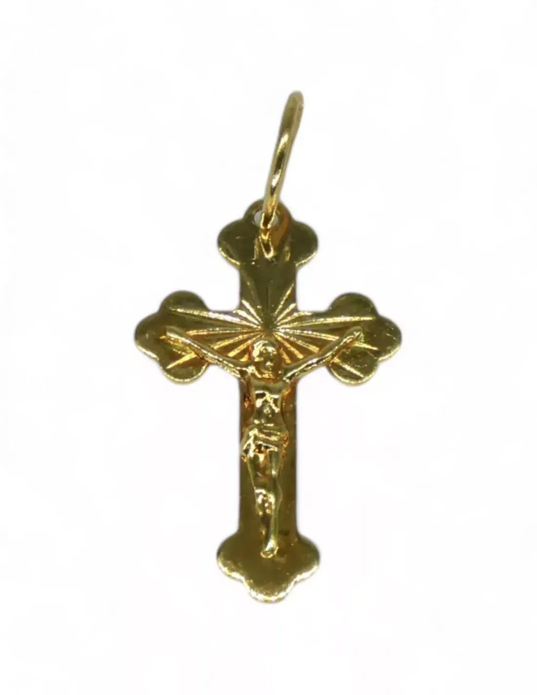 Clearance Dije cruz con cristo oro 18k Colgante De Cristo