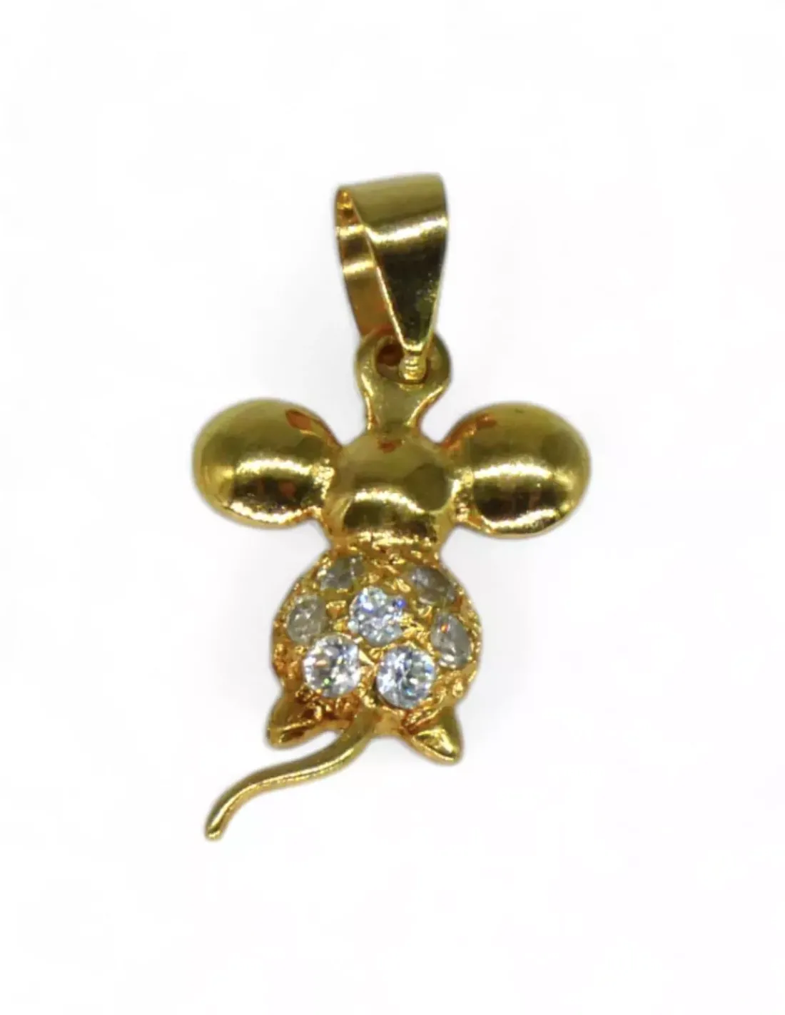 Shop Dije ratón circonitas oro 18k Colgante De Animales