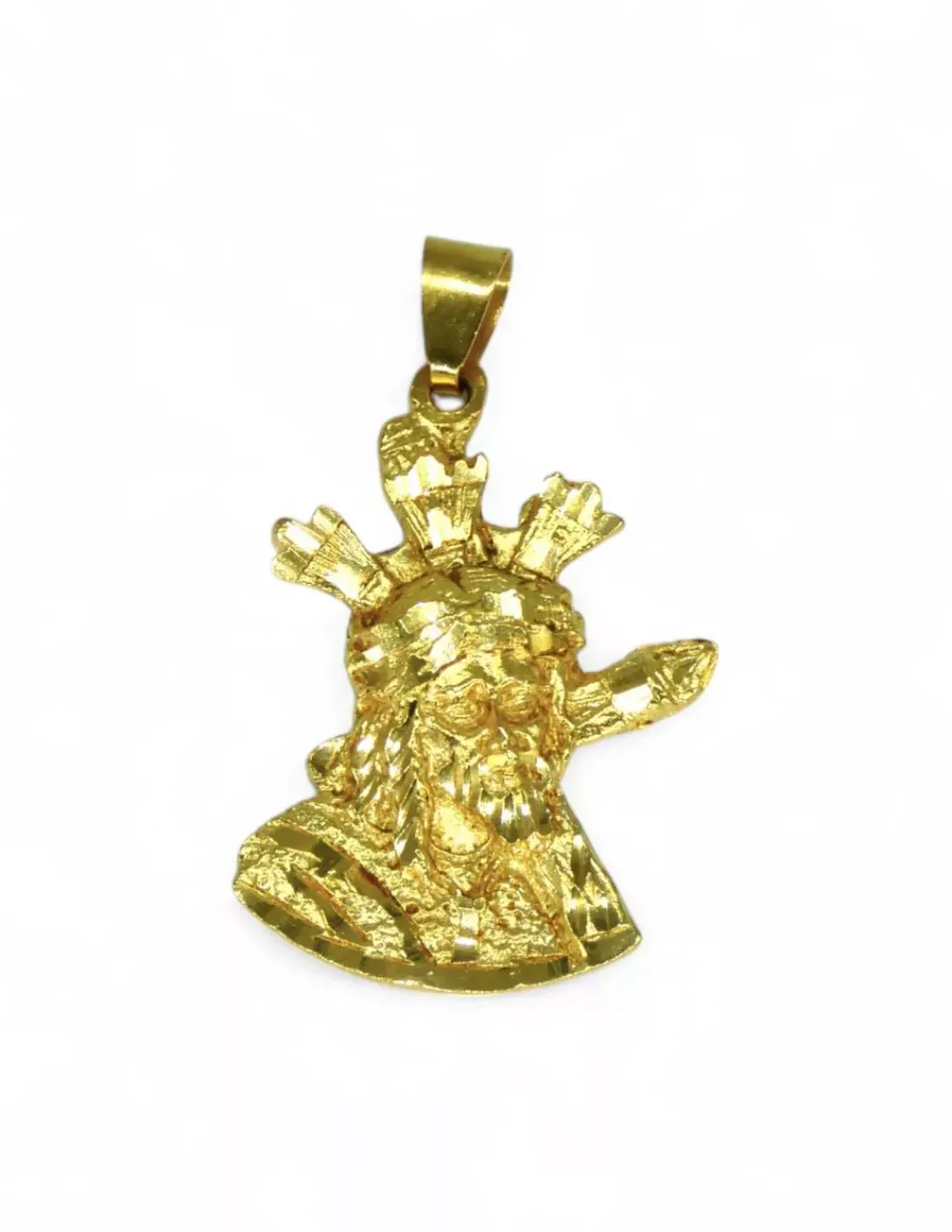 Hot Dije silueta del Cristo del Gran Poder oro 18k Medalla De Cristo | Colgante De Cristo
