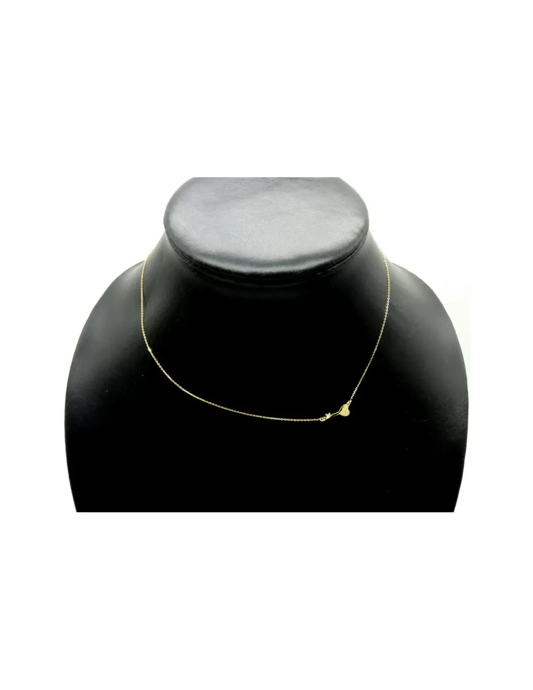 Hot Gargantilla colgante llave y corazón oro 18k - 42 cm Cadenas De Oro