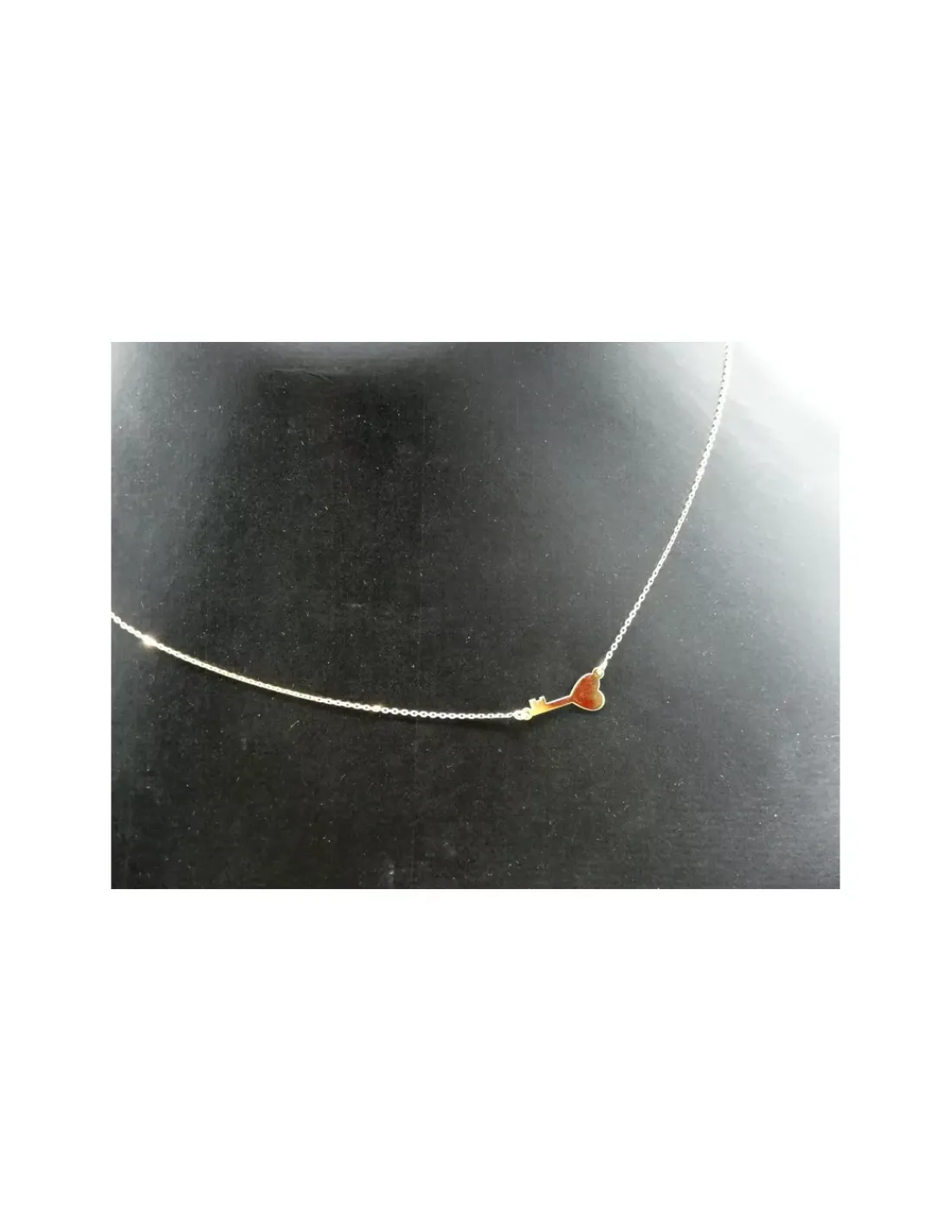 Hot Gargantilla colgante llave y corazón oro 18k - 42 cm Cadenas De Oro