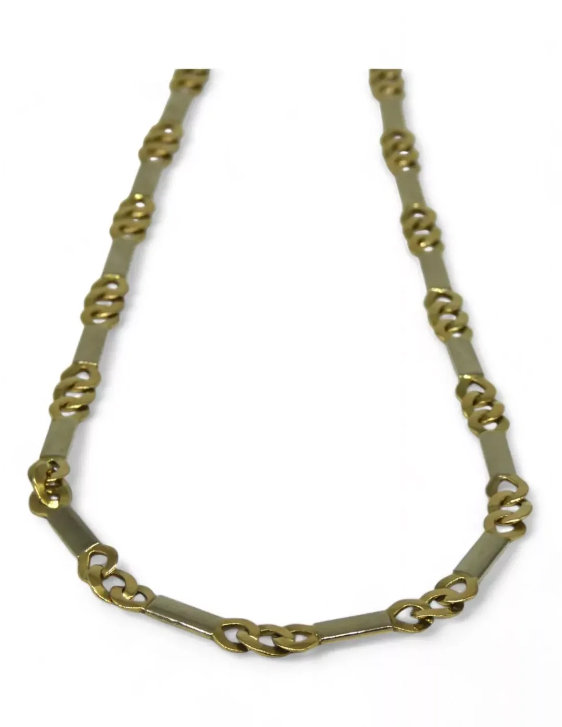 Cheap Gargantilla eslabones mixtos oro 18k - 45cm Gargantillas De Oro