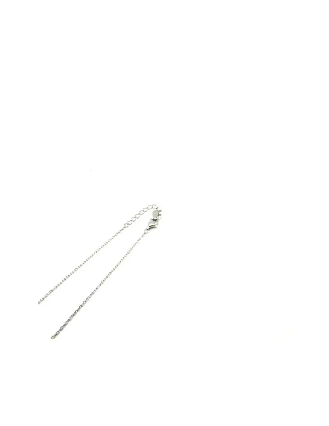 Hot Gargantilla plata doble altura media luna nácar, estrella y circonitas - 44cm Gargantillas De Plata