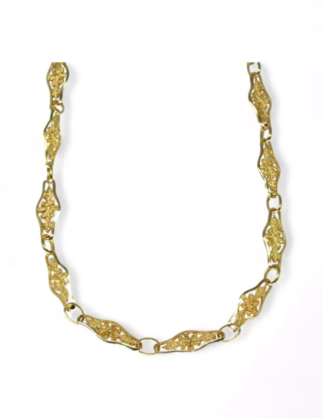 New Gargantilla rombo flor oro 18k - 44cm Gargantillas De Oro | Cadenas De Oro