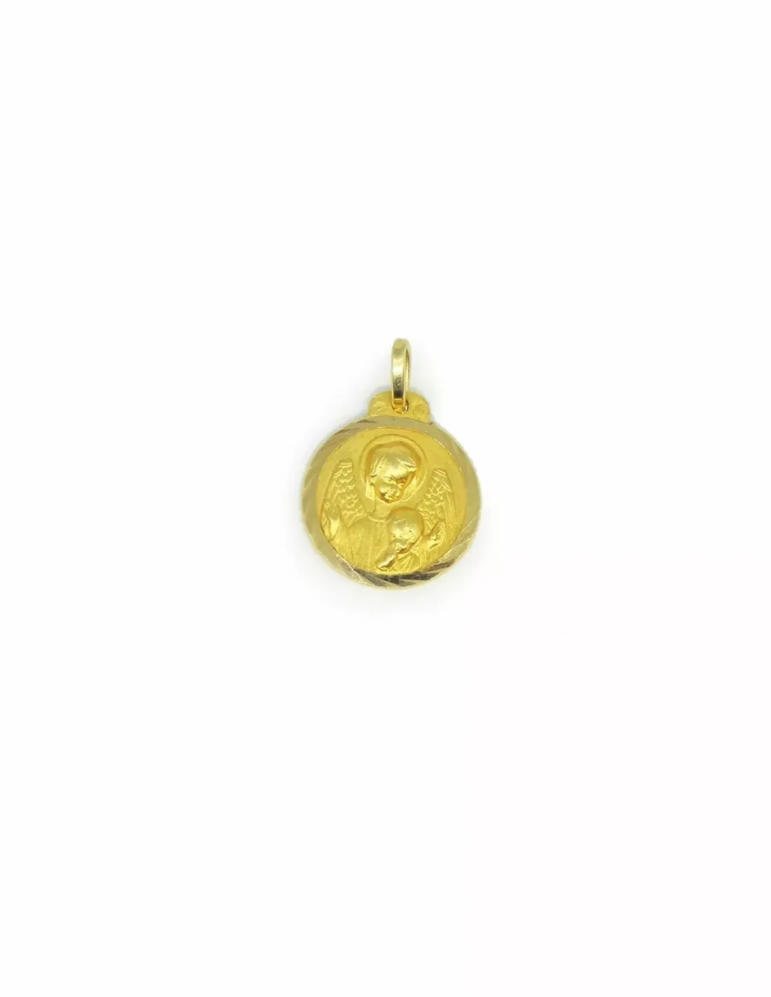 Sale Medalla Ángel de la guarda y Niño Jesús oro 18k Medalla Para Bebé