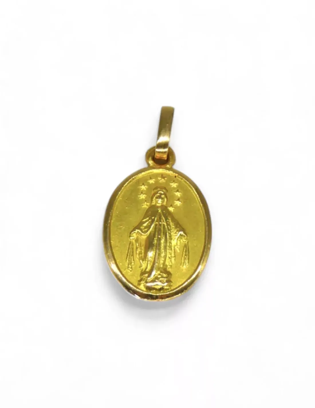 Cheap Medalla Virgen Milagrosa oro 18k Medalla De La Virgen | Colgante Con La Virgen