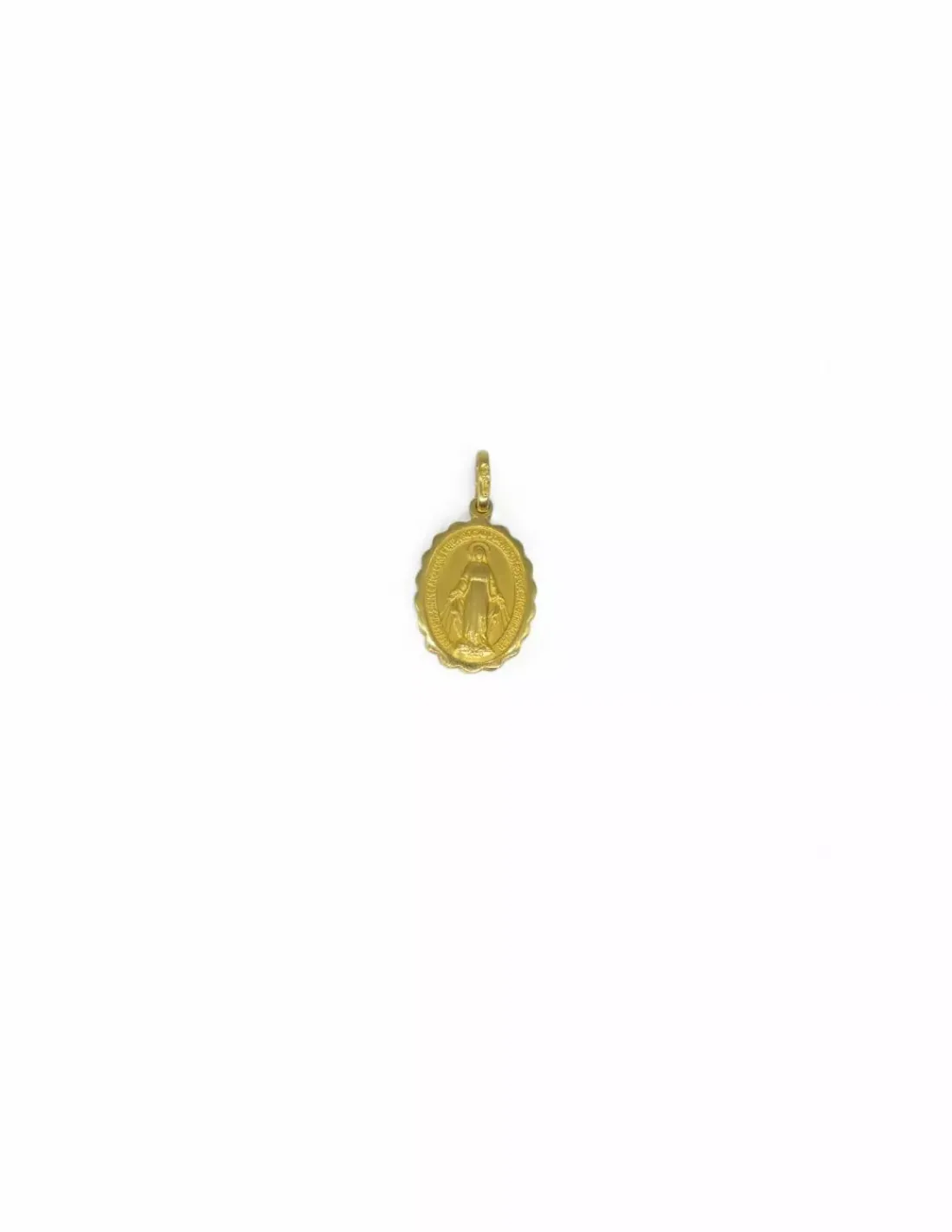 Fashion Medalla Virgen Milagrosa oro 18k - 2,5cm Medalla De La Virgen | Colgante Con La Virgen