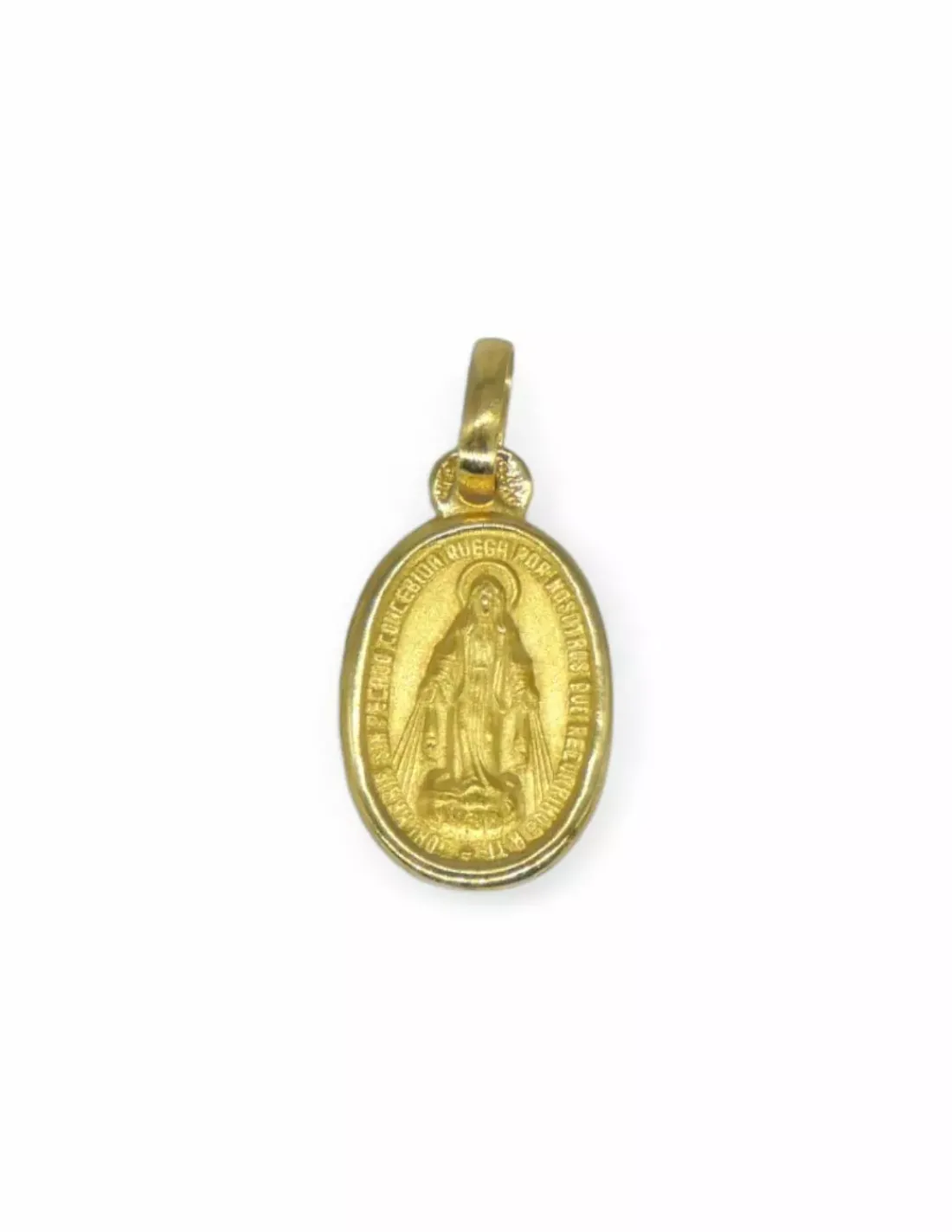 Store Medalla Virgen Milagrosa oro 18k - 1cm Medalla De La Virgen | Colgante Con La Virgen