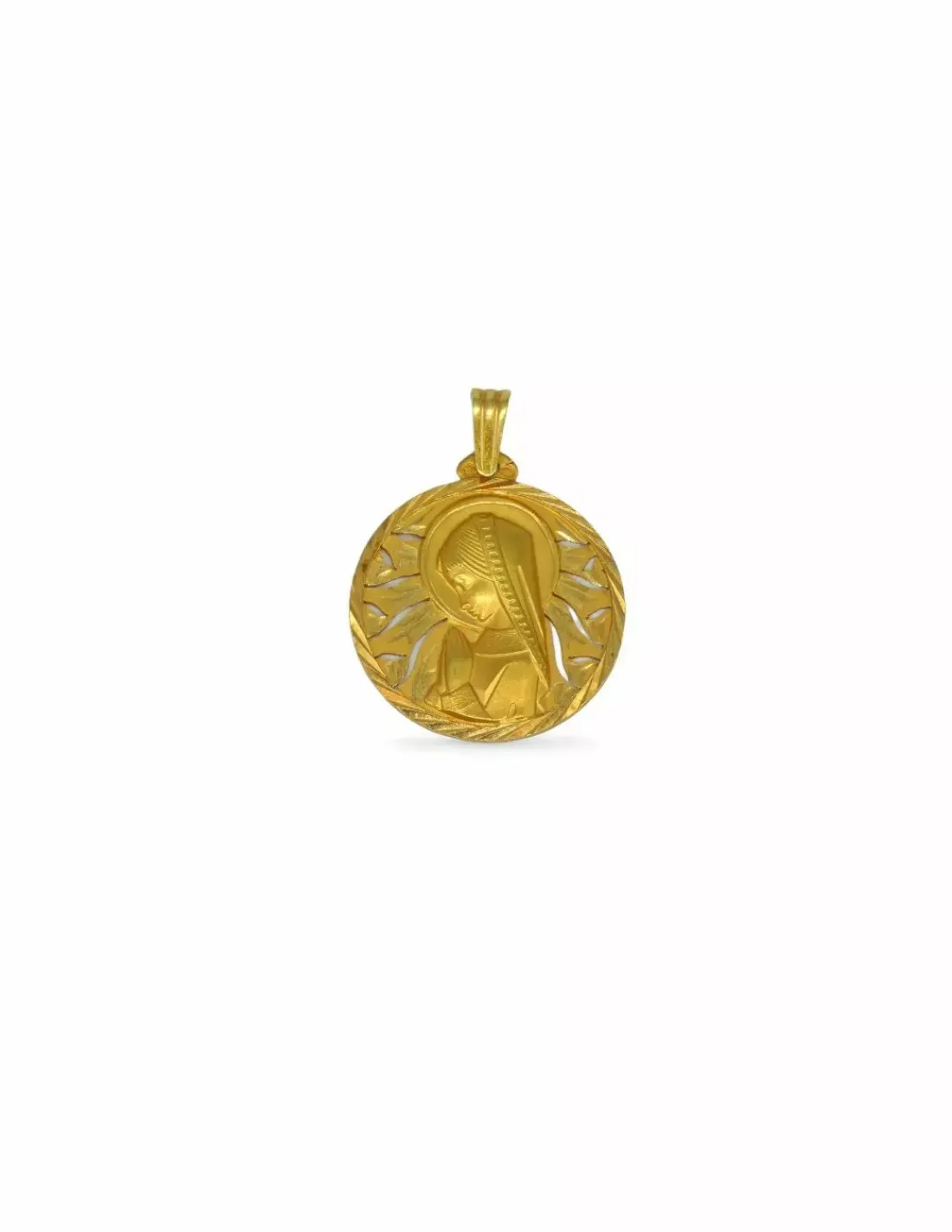 Flash Sale Medalla Virgen niña labrada oro 18k - 3,3gr Medalla De La Virgen