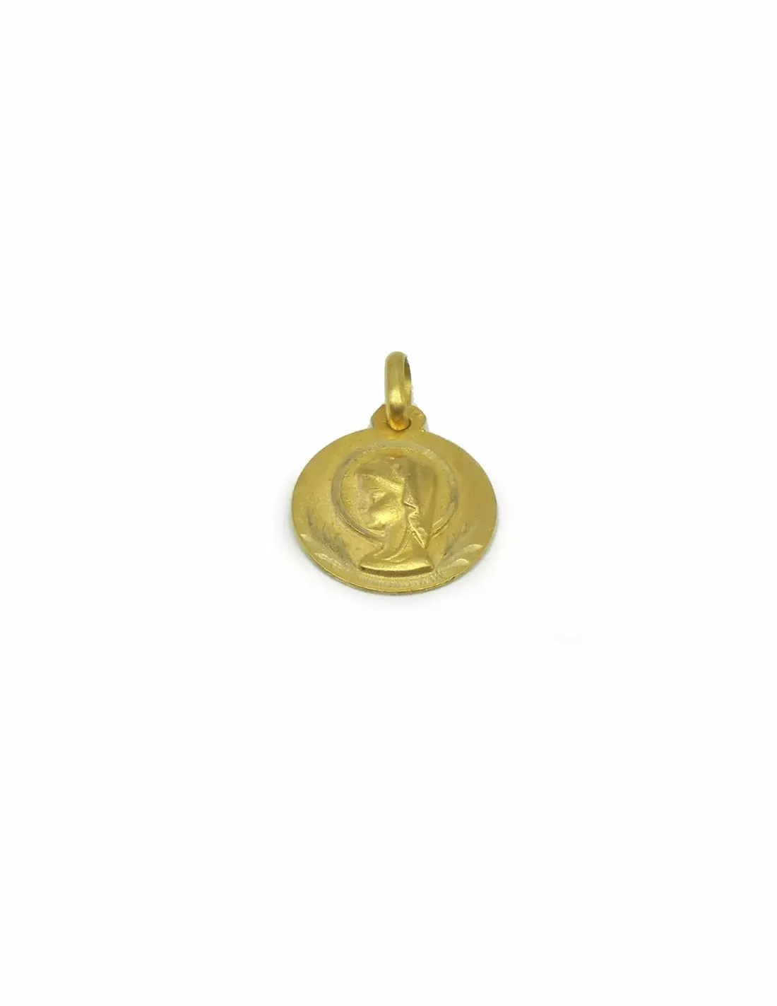 New Medalla Virgen niña oro 18k - 2cm Medalla De Oro Grabado | Colgante De Oro Grabado