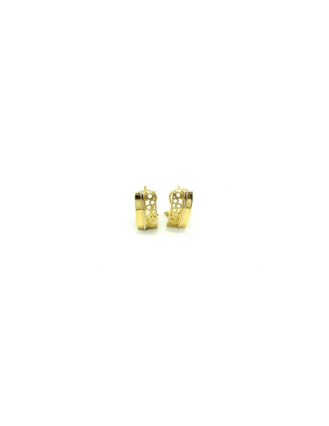 Discount Pendientes aretes liso y calado oro 18k Pendientes De Oro