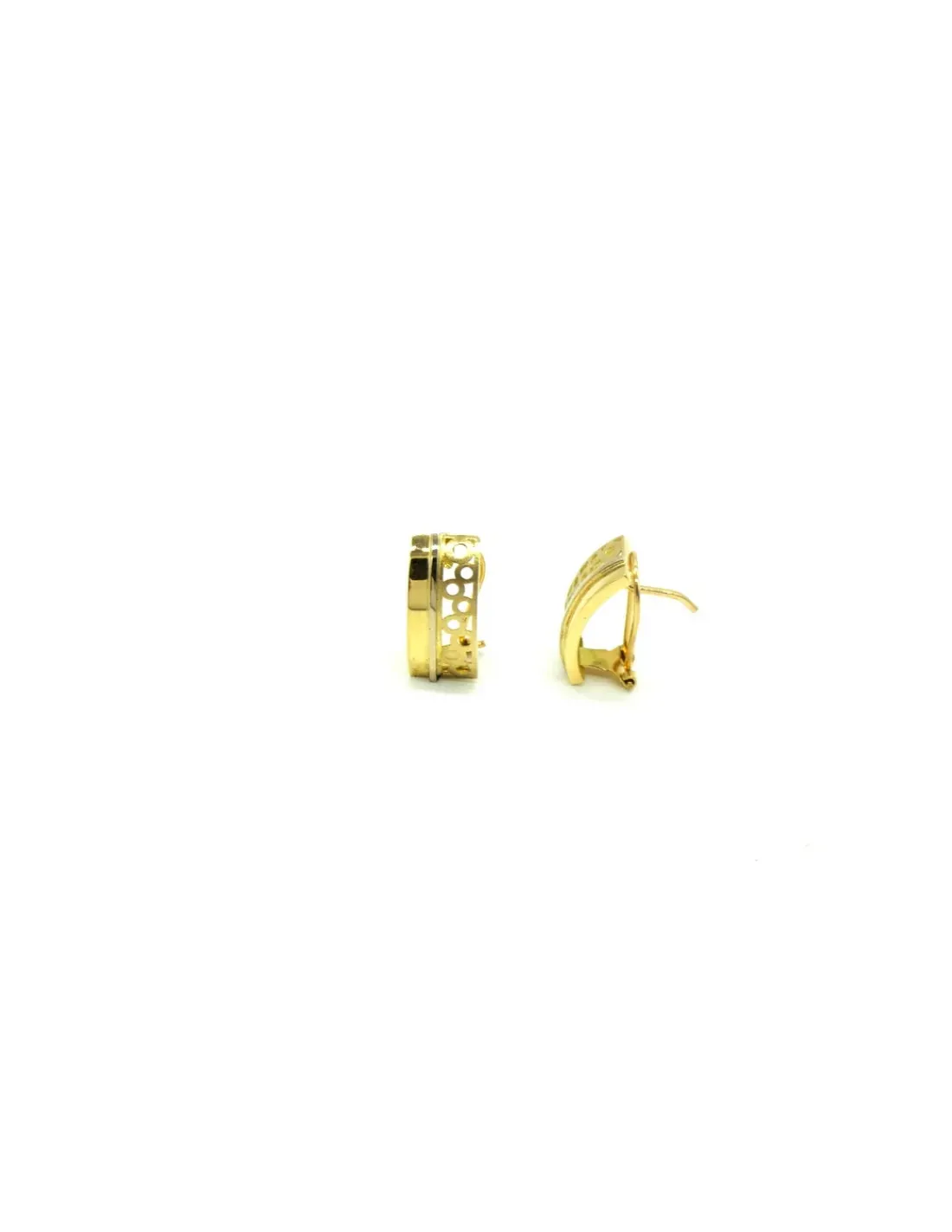 Discount Pendientes aretes liso y calado oro 18k Pendientes De Oro