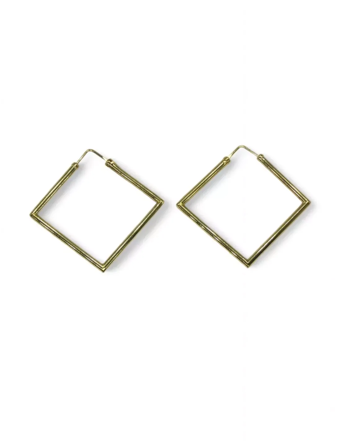 Store Pendientes aro cuadrados oro 18k Aros De Oro