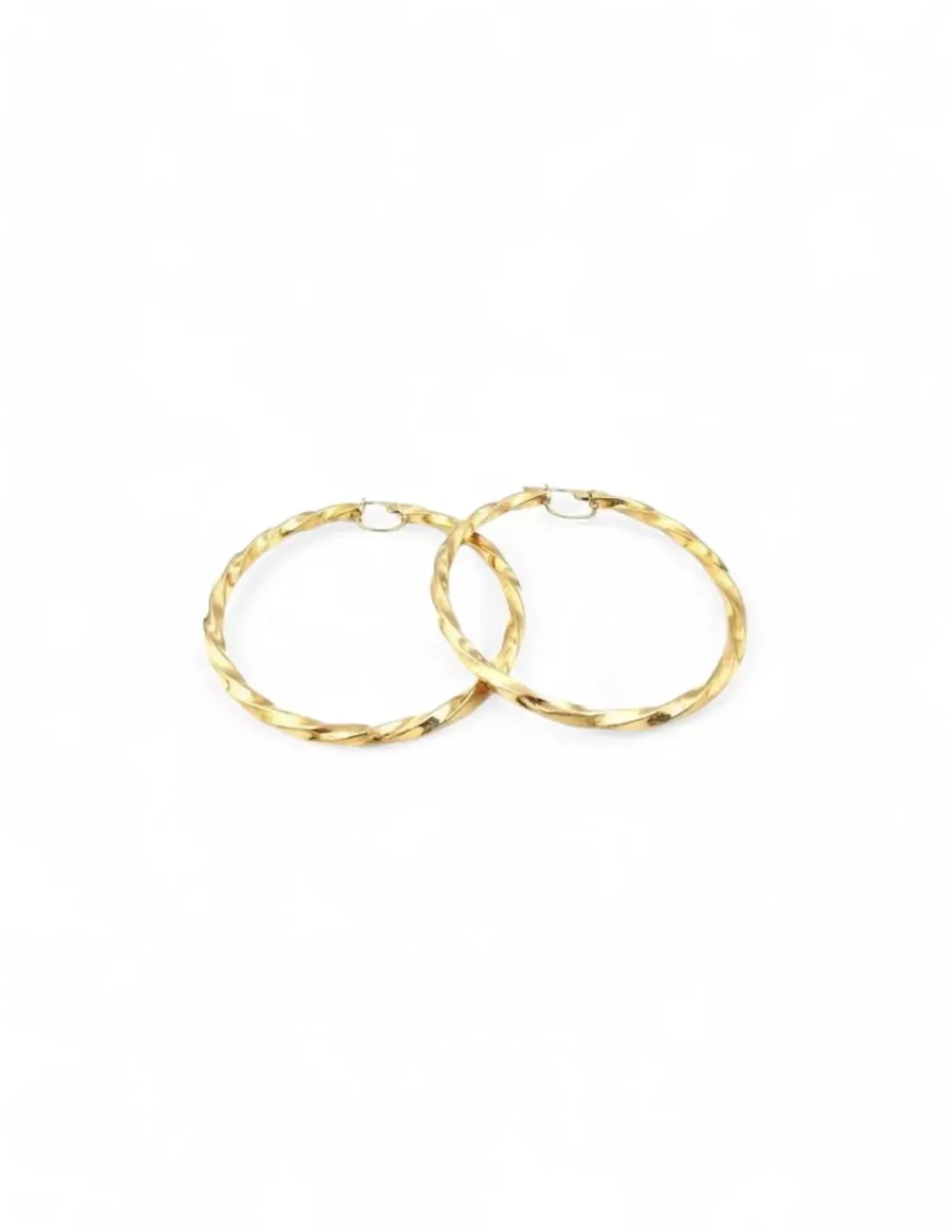 Hot Pendientes aro rizado oro 18k Aros De Oro