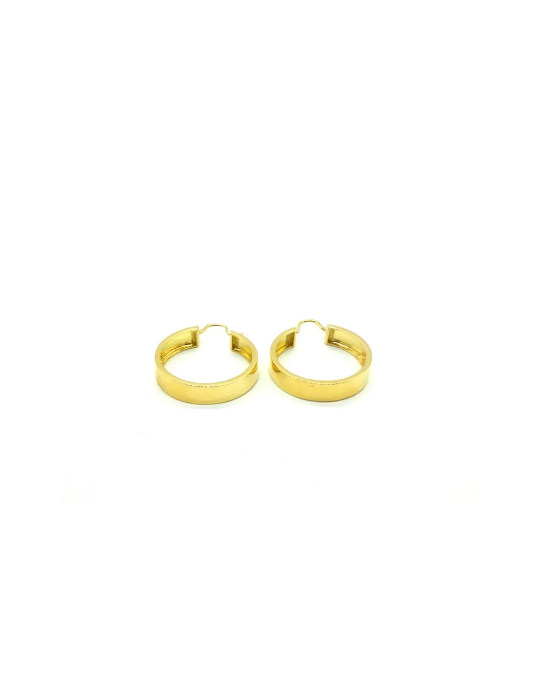 Online Pendientes aros criollas lisas brillo oro 18k Aros De Oro