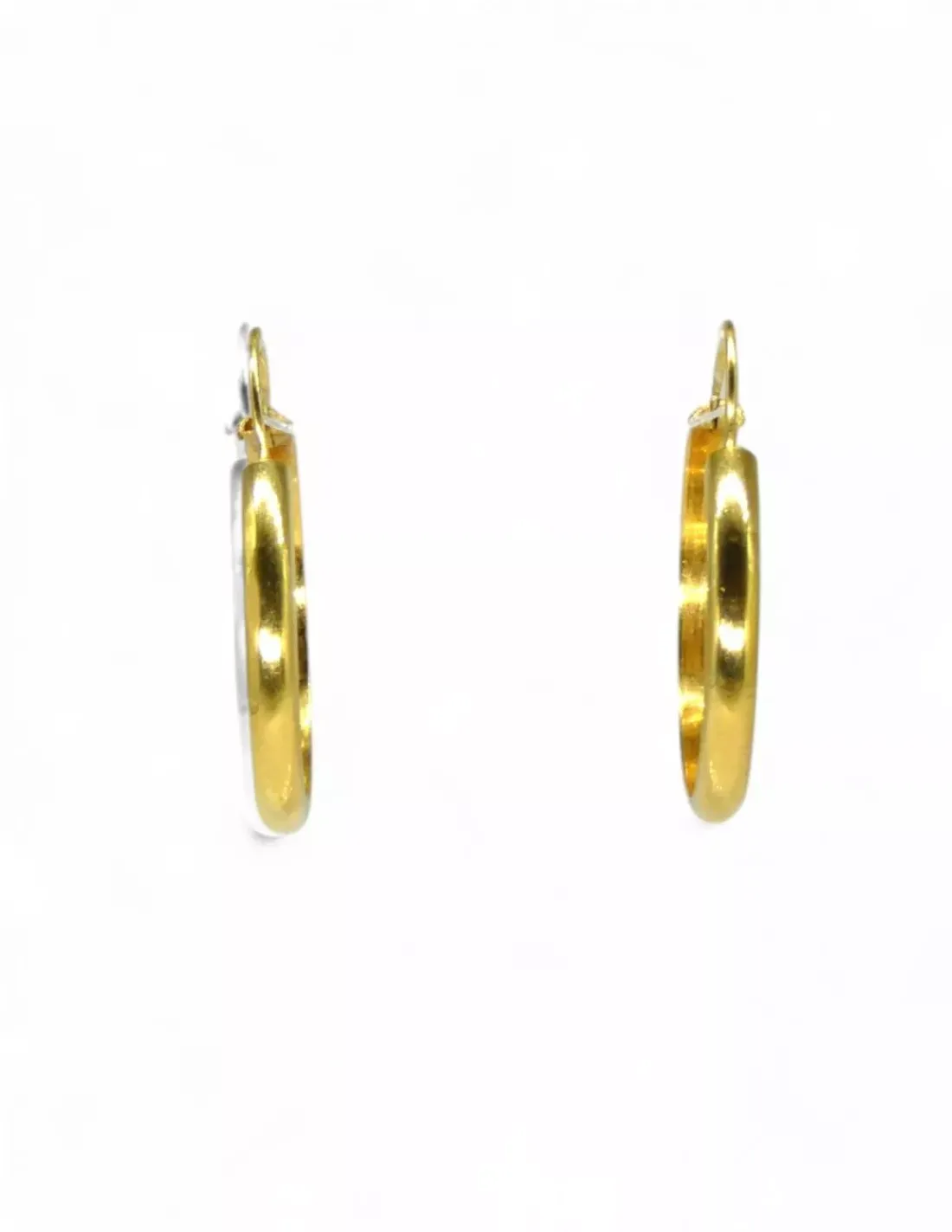 Online Pendientes aros medianos lisos oro 18k Aros De Oro | Pendientes De Oro