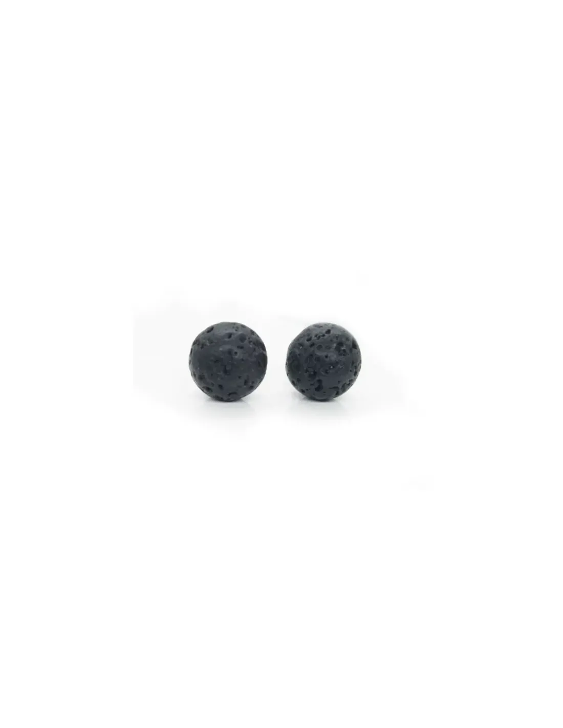 Cheap Pendientes bola lava plata de Ley - 8mm Pendientes De Plata