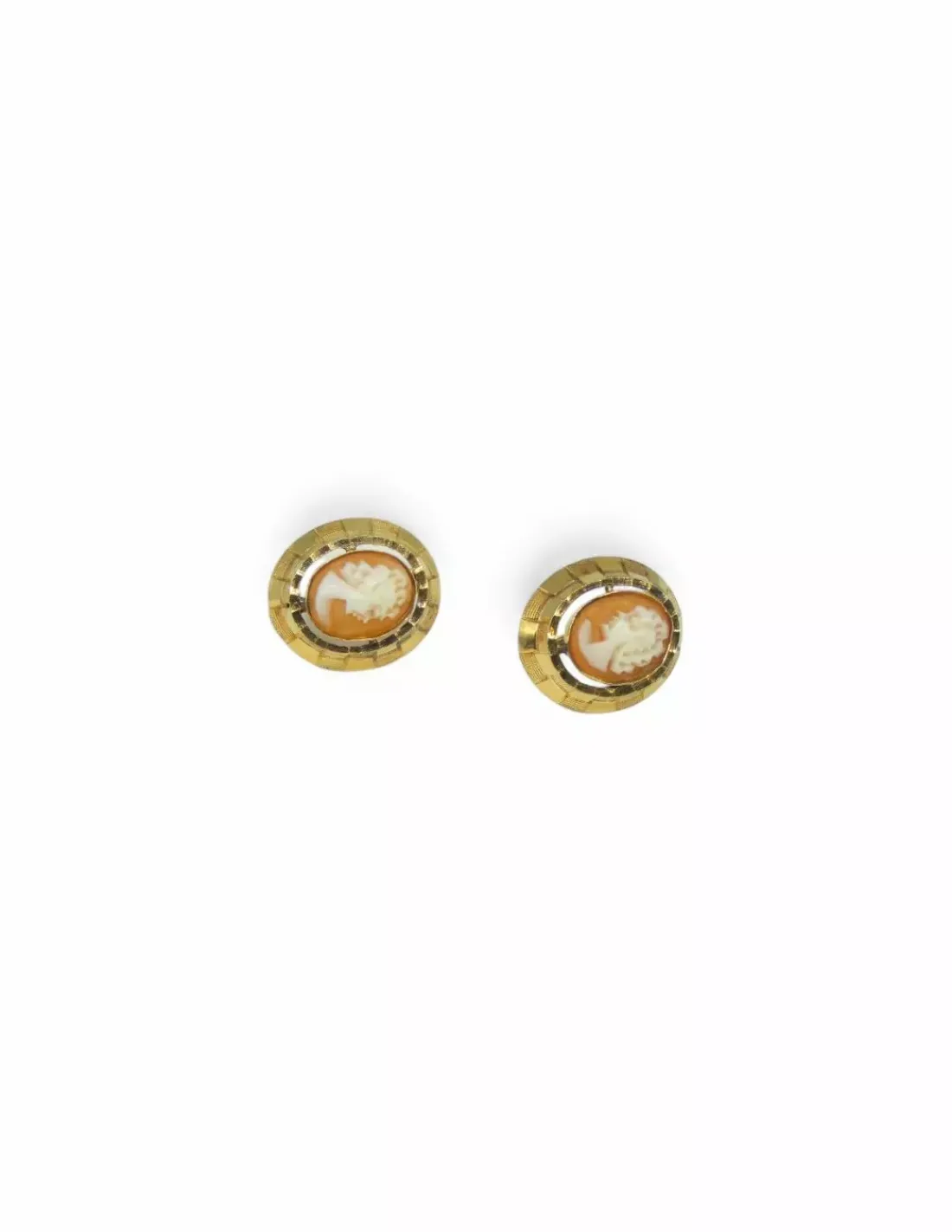 Online Pendientes camafeo oro 18k - 1,5cm Pendientes De Oro