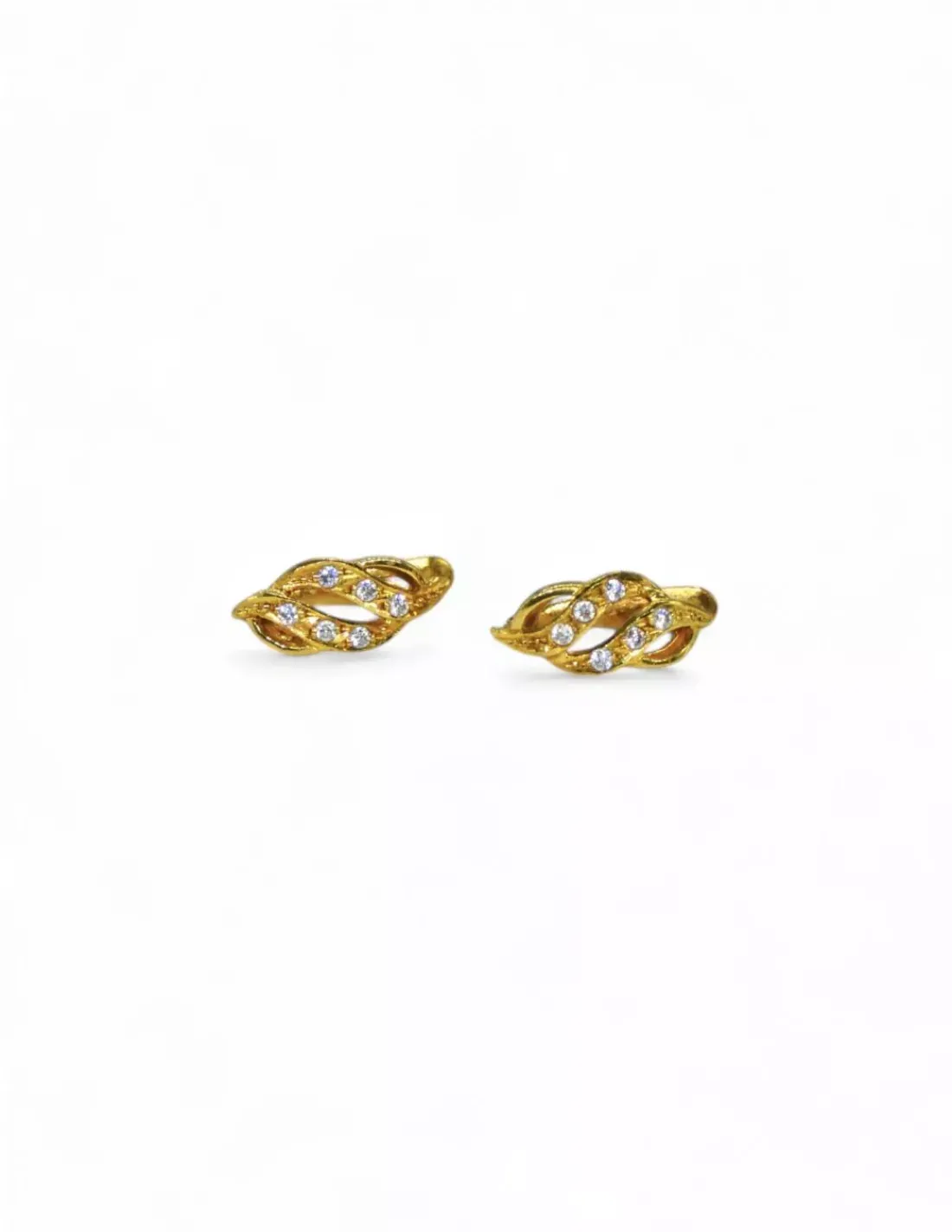 Fashion Pendientes circonita hueco oro 18k Pendientes De Oro | Aros De Oro