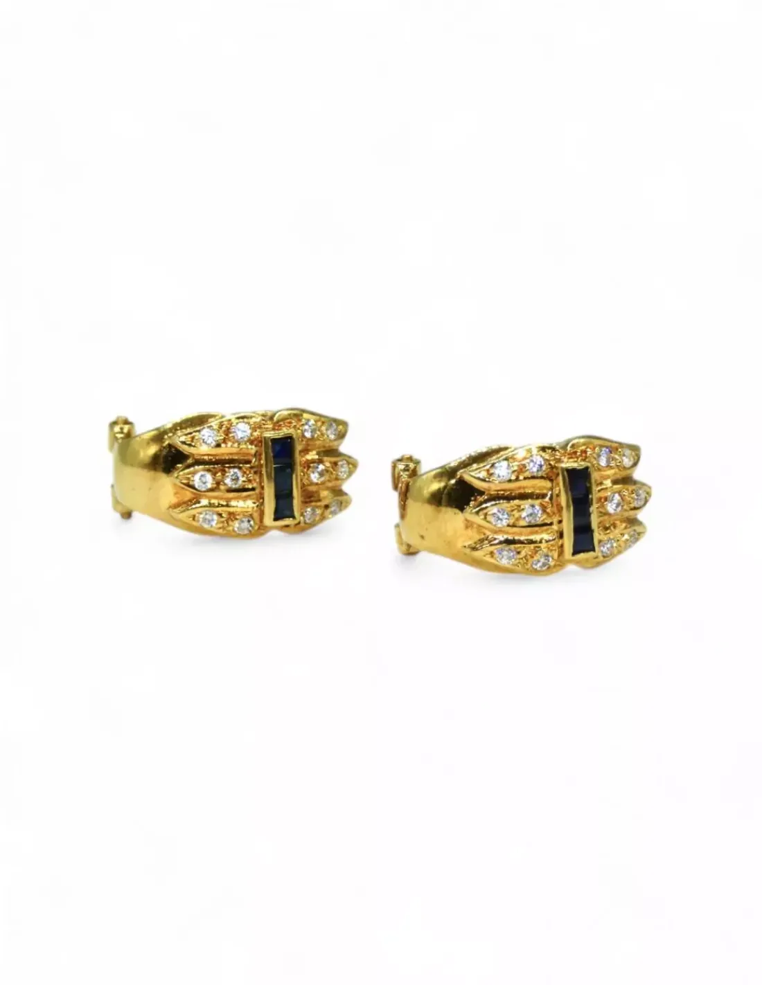 Shop Pendientes circonita y piedra negra oro 18k Pendientes De Oro