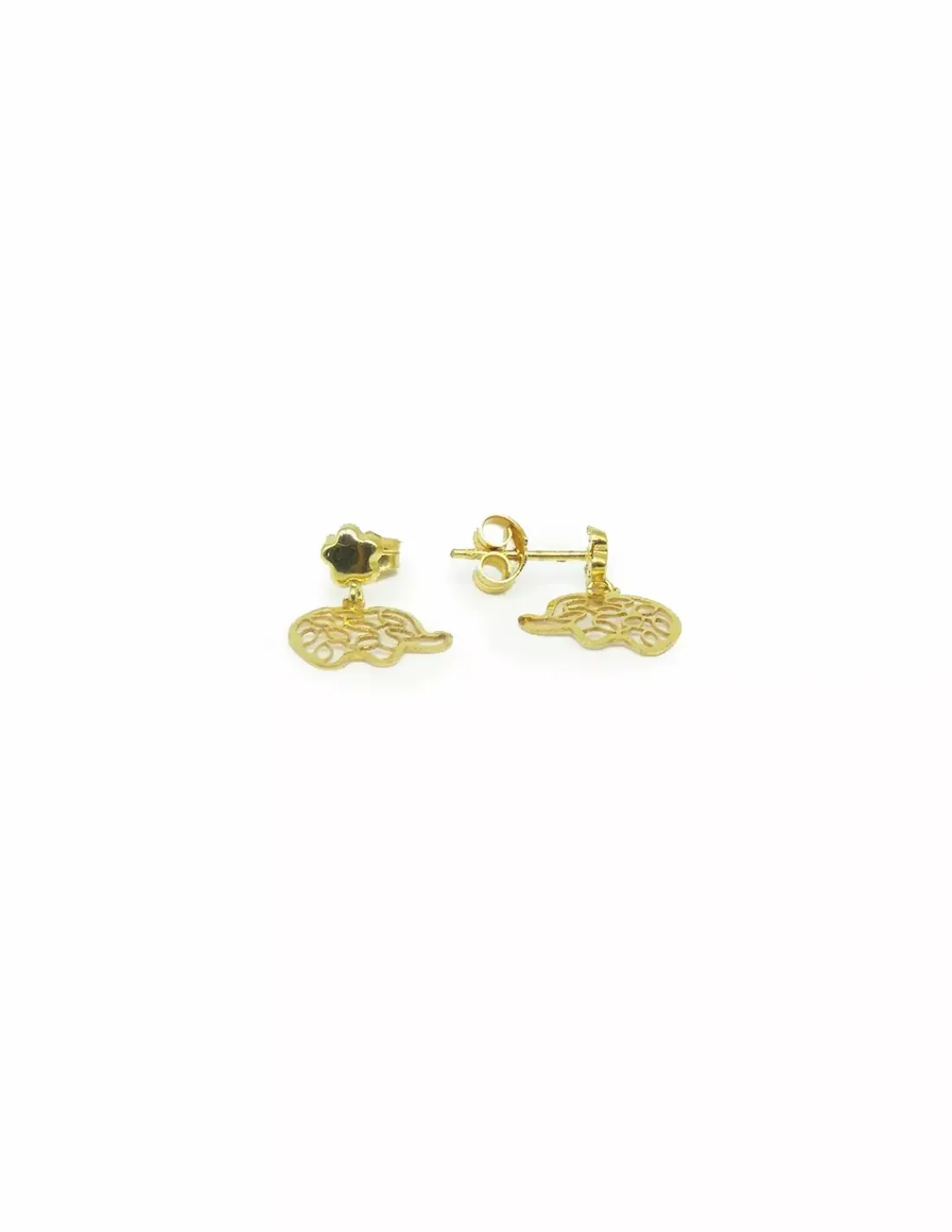 Discount Pendientes colgantes elefantes calados oro 18k Pendientes De Oro