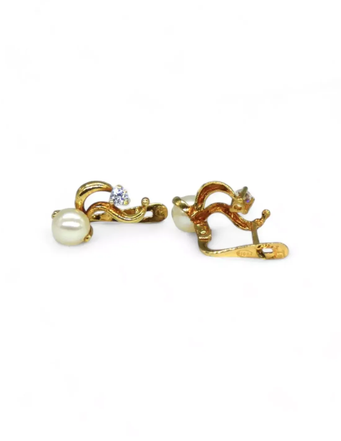 Cheap Pendientes con una perla oro 18k Pendientes De Perlas