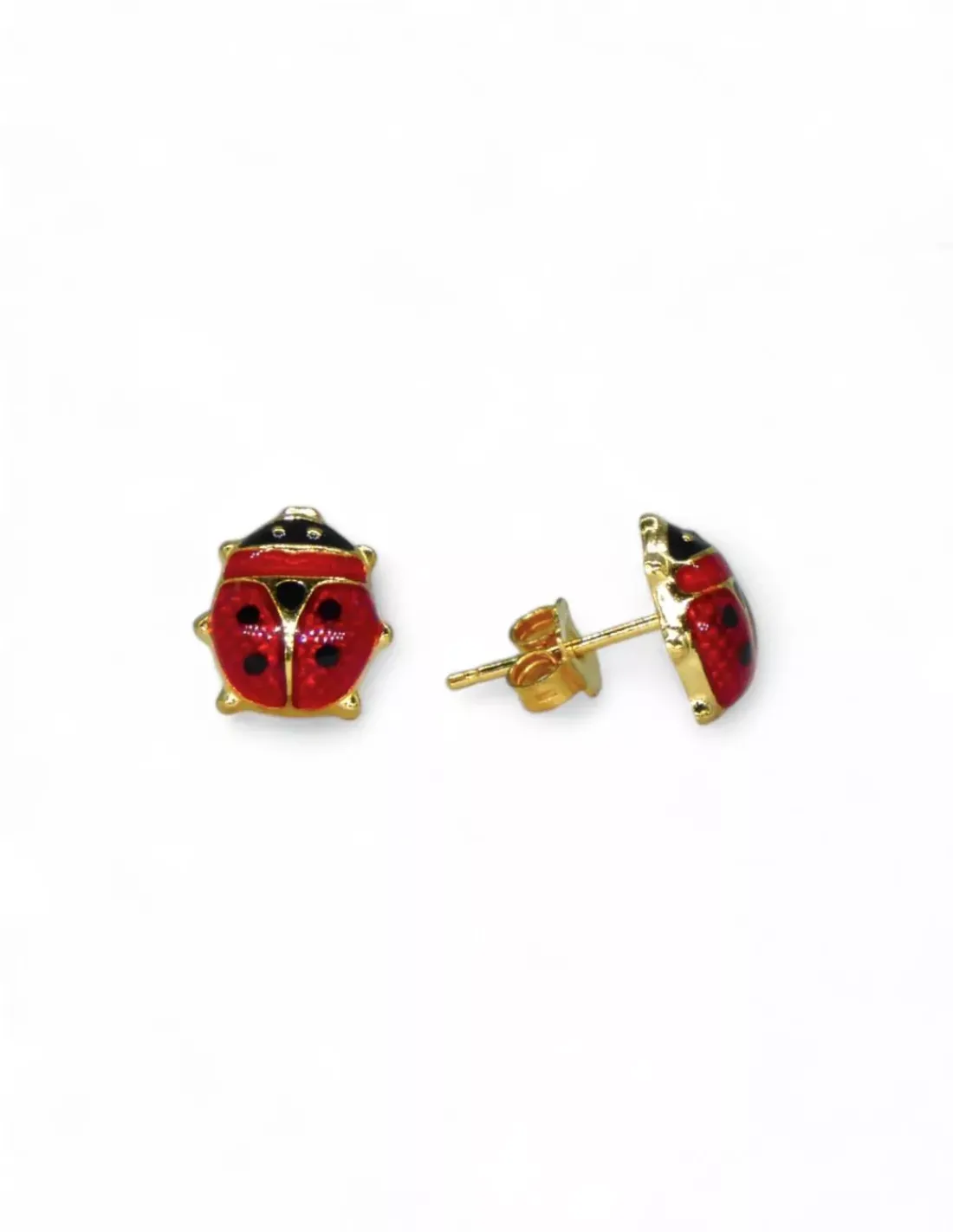 Best Pendientes de mariquita con esmalte oro 18k Pendientes De Oro