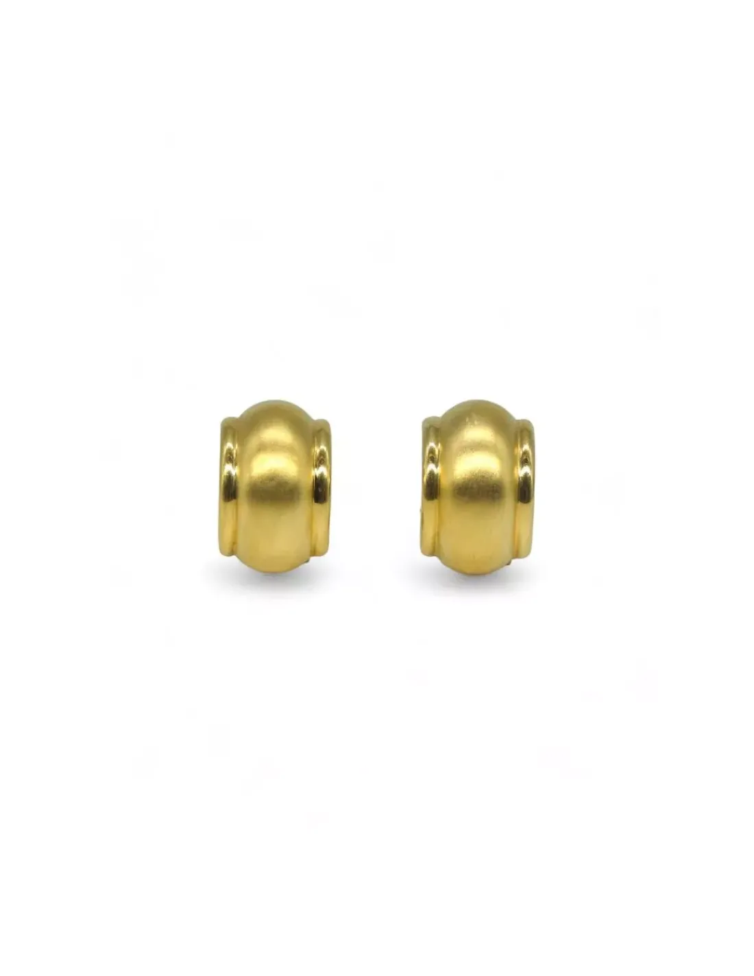 Store Pendientes en concha satinado y brillo oro 18k Pendientes De Oro