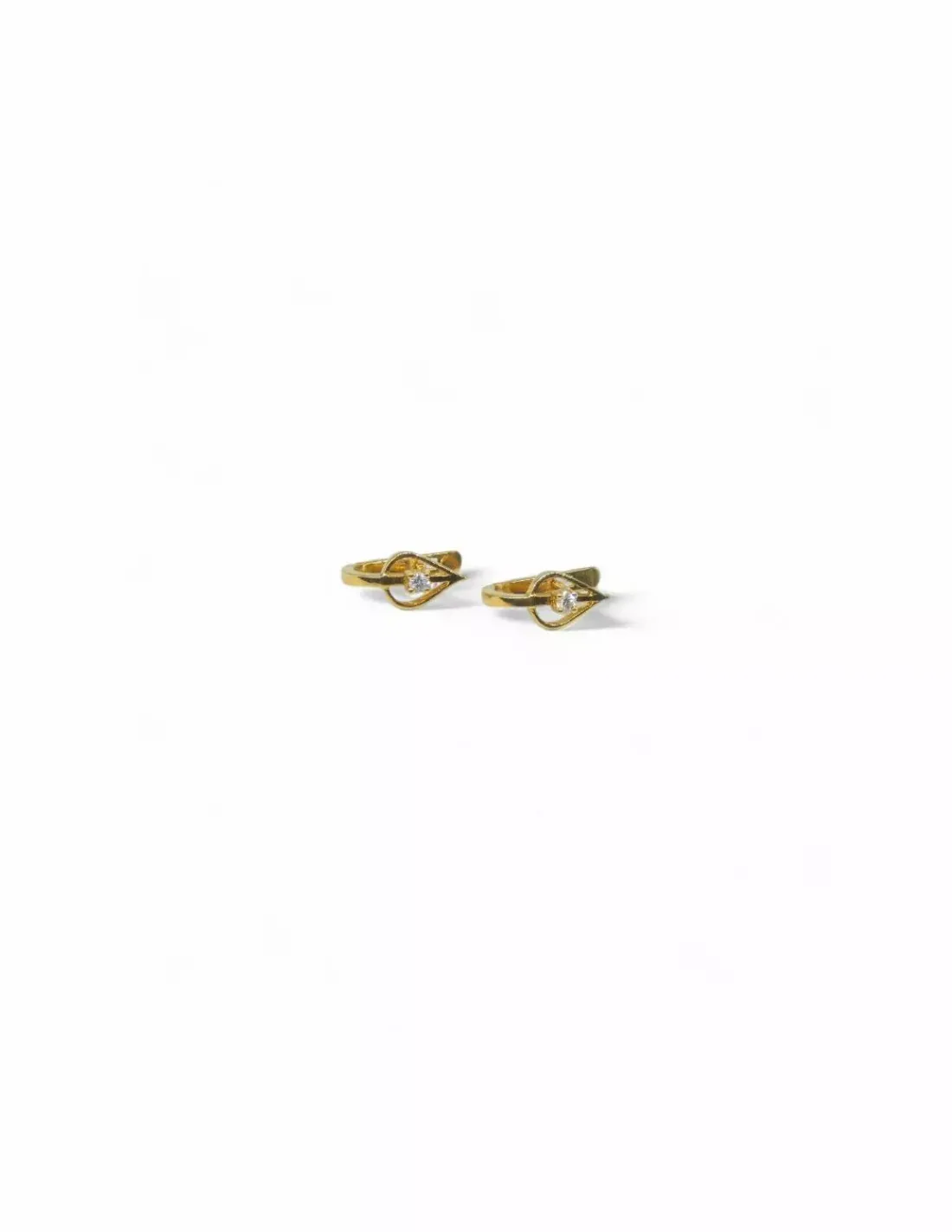 Hot Pendientes gota calada circonita oro 18k Pendientes De Oro