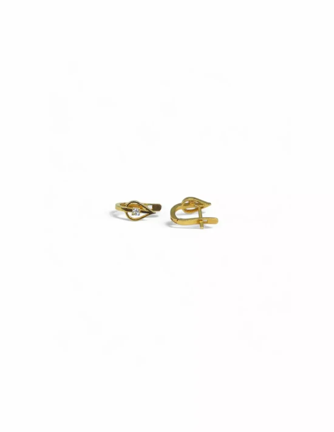 Hot Pendientes gota calada circonita oro 18k Pendientes De Oro