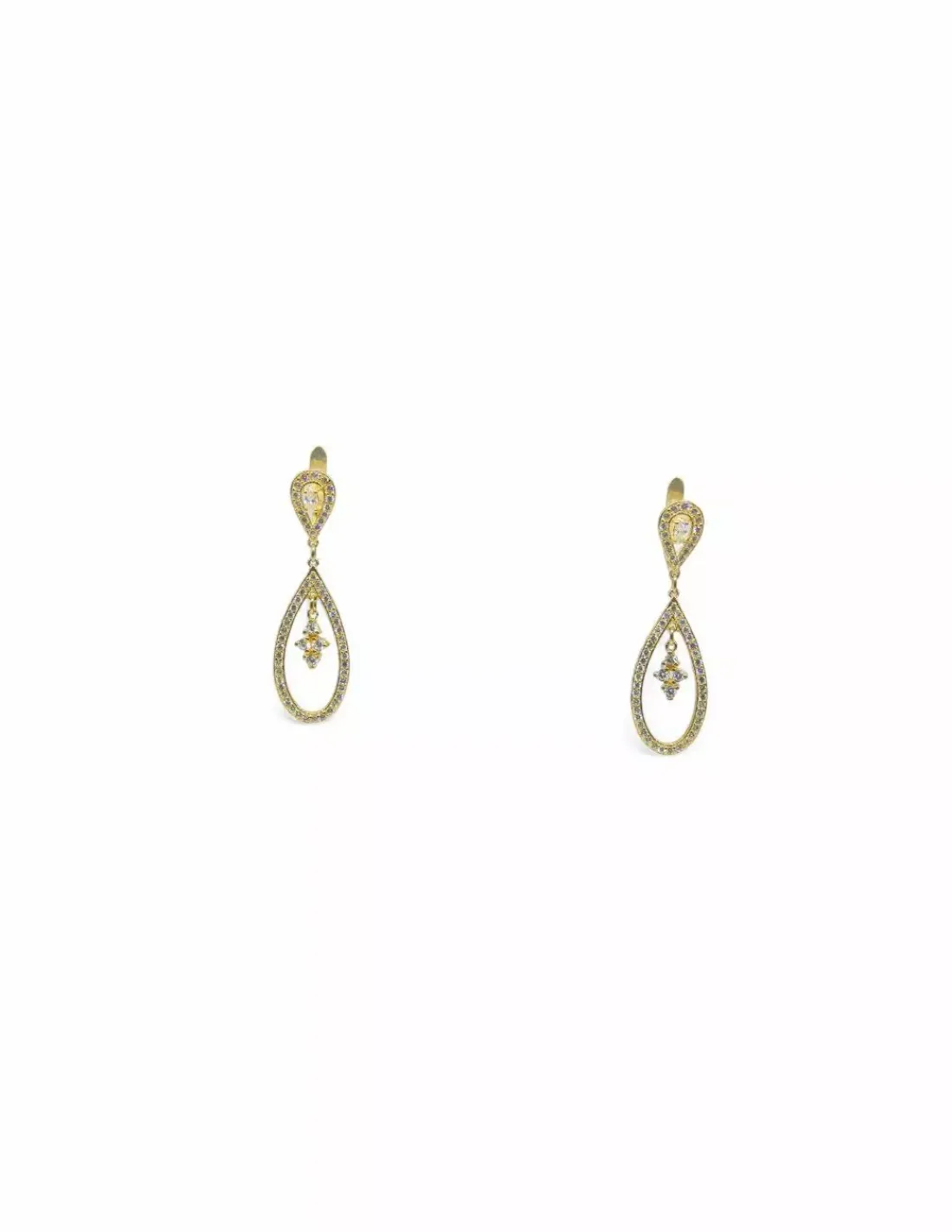 Cheap Pendientes largos oro 18k Pendientes De Oro