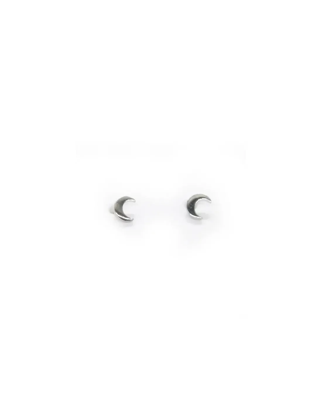 Sale Pendientes luna 4,5mm plata 925 rodio Pendientes De Plata