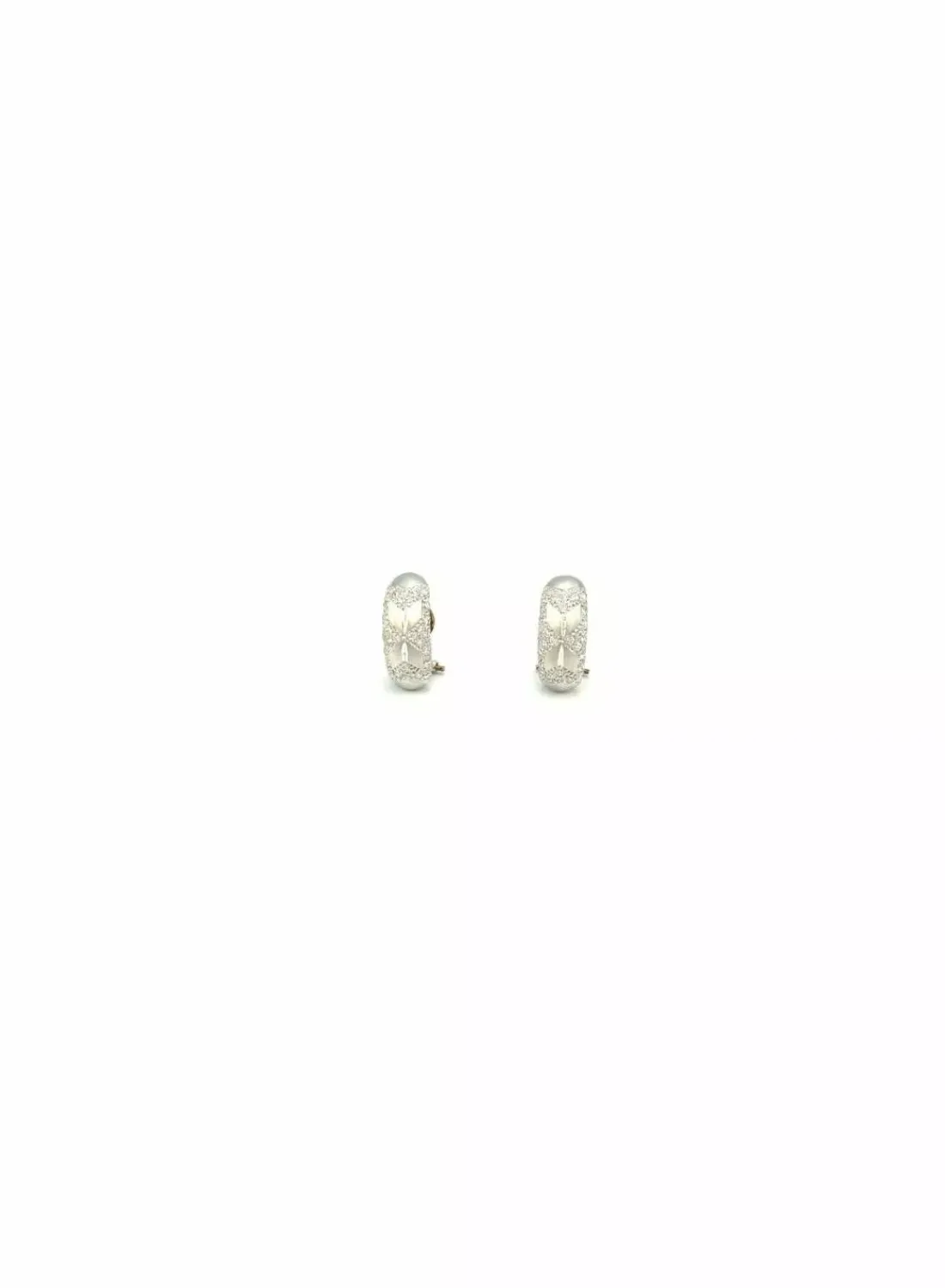 Clearance Pendientes oro blanco con circonitas 18k Pendientes De Oro