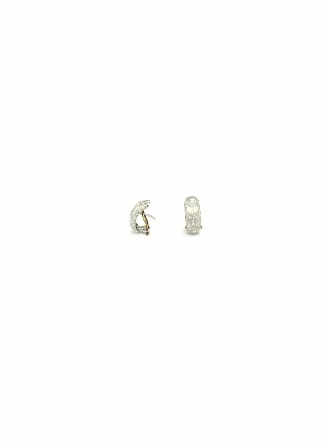 Clearance Pendientes oro blanco con circonitas 18k Pendientes De Oro