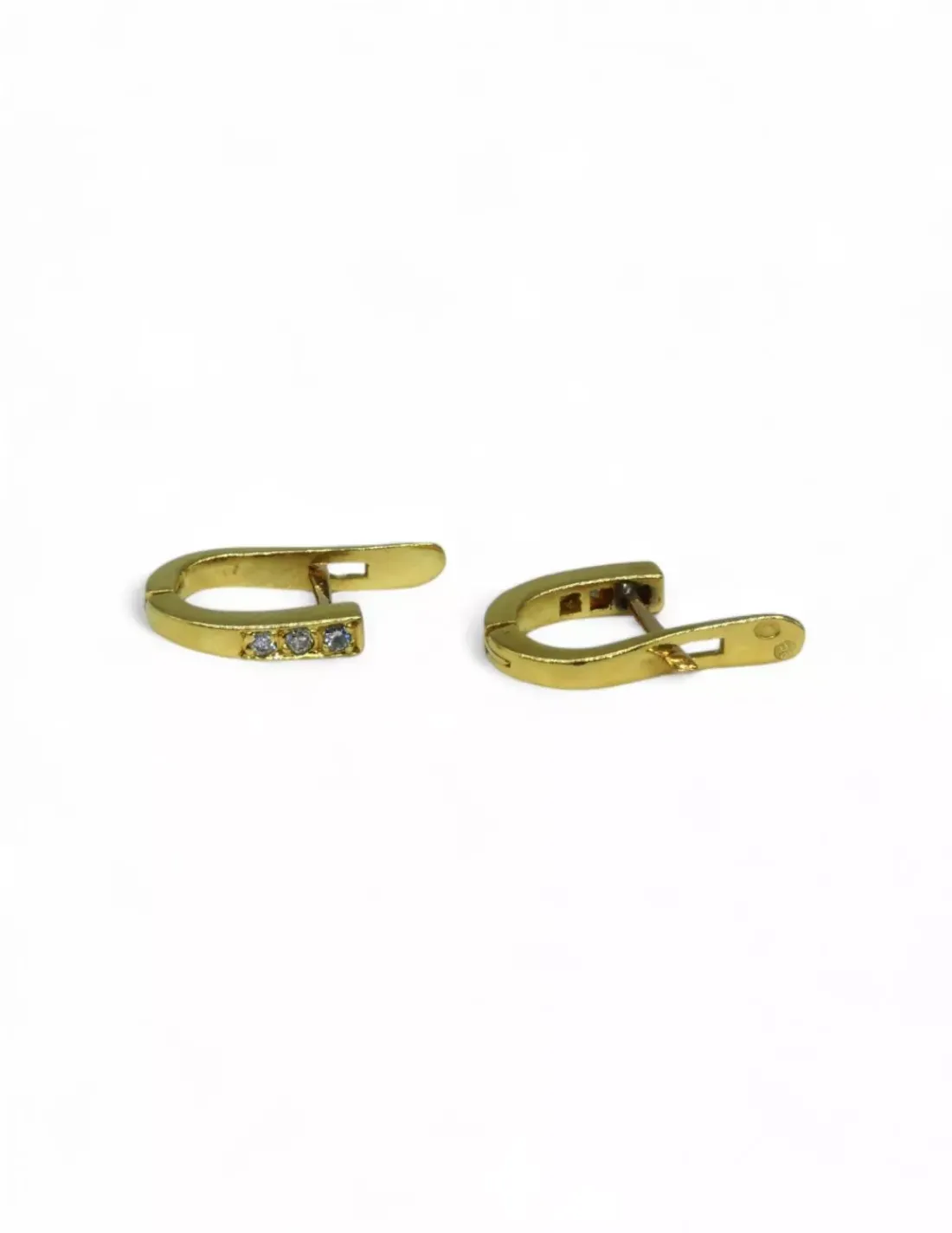 Cheap Pendientes ovalados circonitas oro 18k Pendientes De Oro