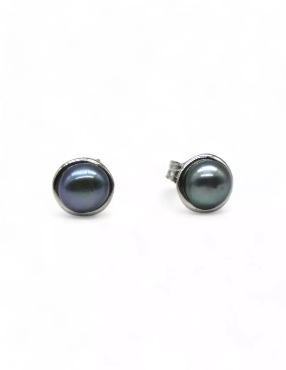 Cheap Pendientes perla cultivada gris Plata 925 rodio Pendientes De Plata