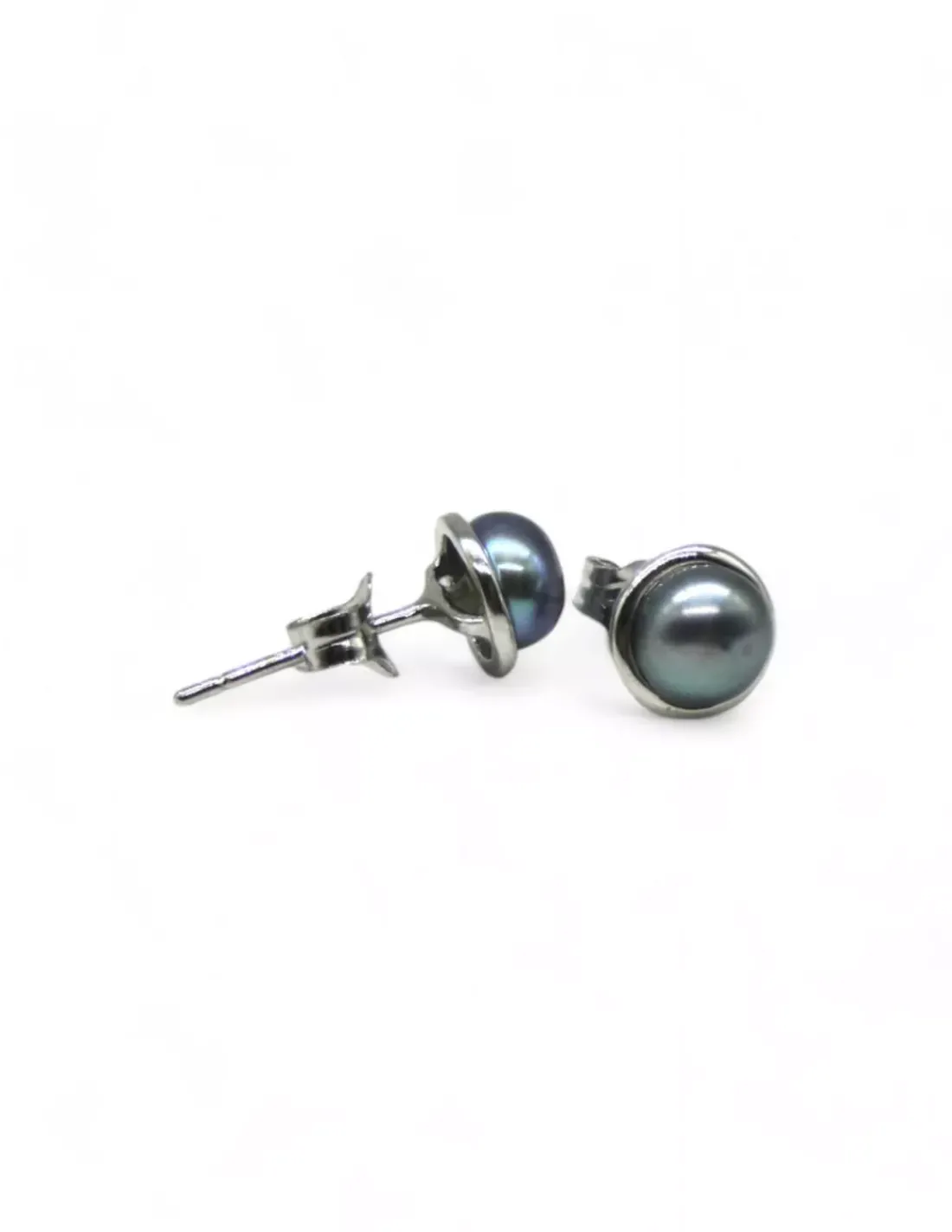 Cheap Pendientes perla cultivada gris Plata 925 rodio Pendientes De Plata