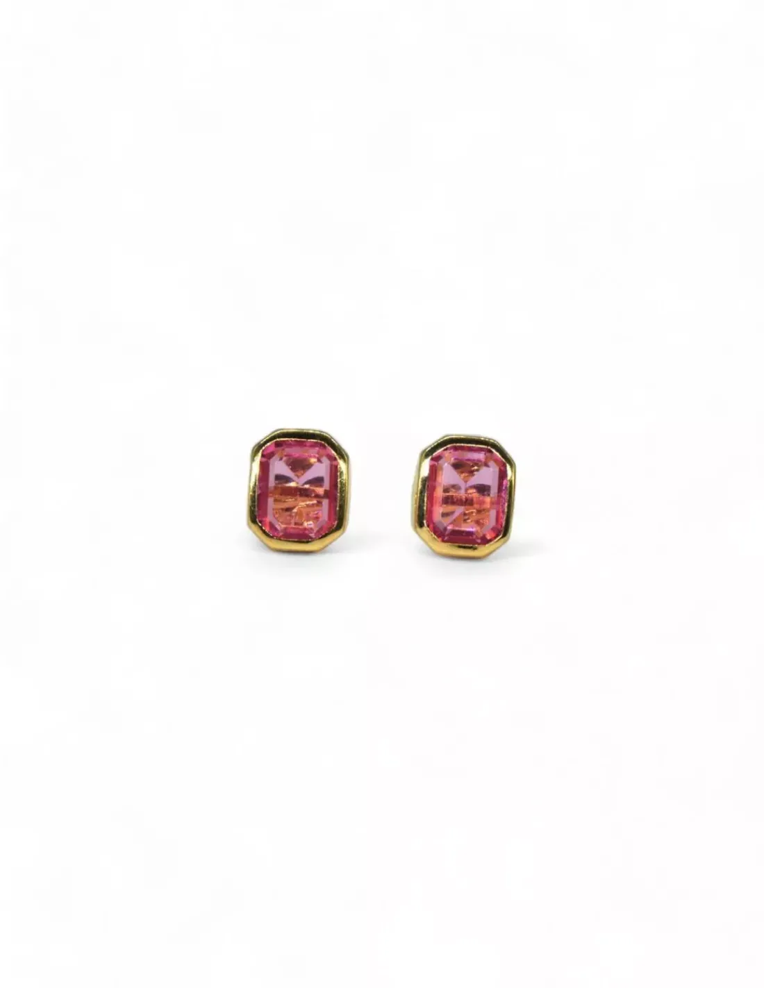 Best Sale Pendientes piedra rosa oro 18k Pendientes De Oro