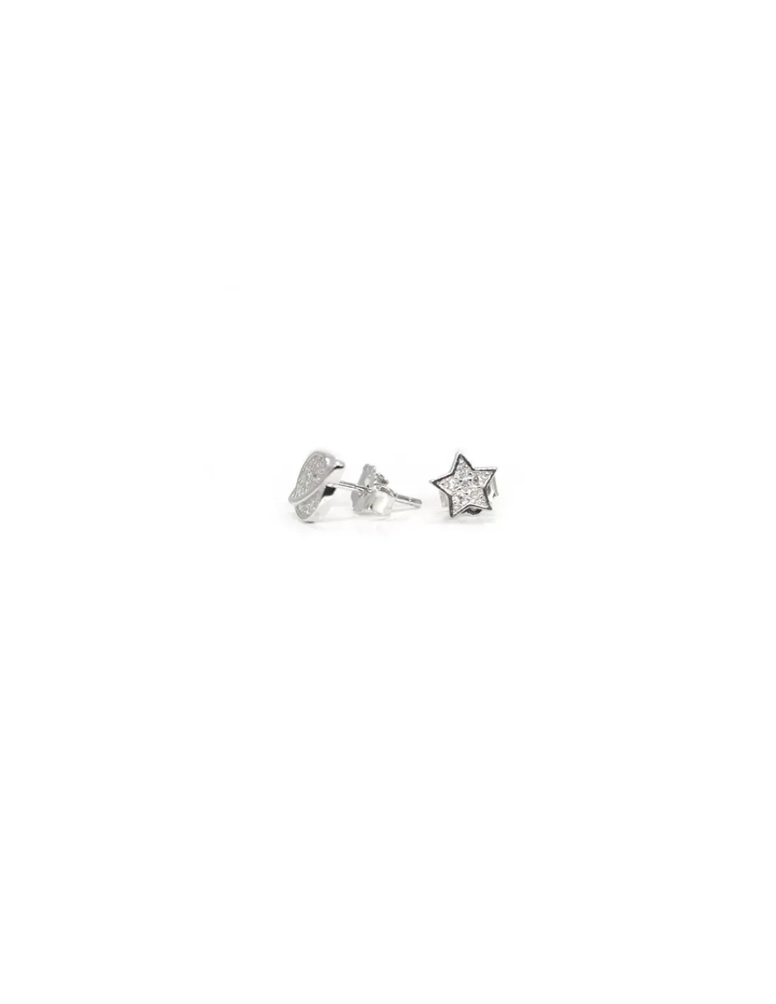 Best Sale Pendientes planeta y estrella circonitas plata 925 Pendientes De Plata