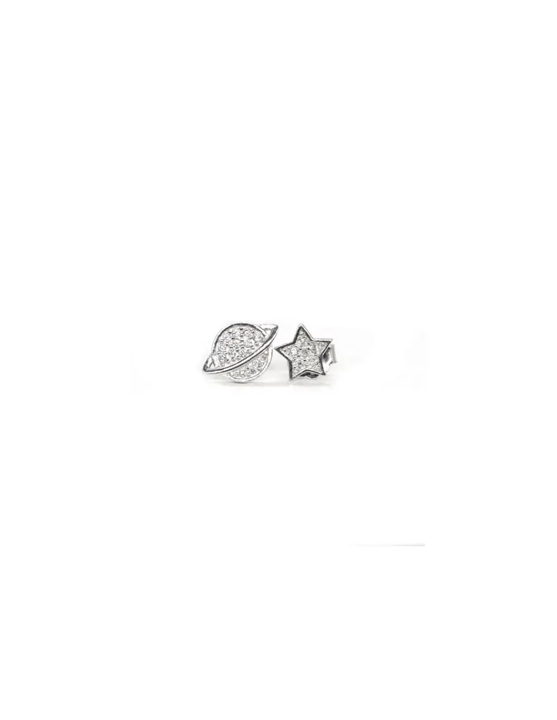 Best Sale Pendientes planeta y estrella circonitas plata 925 Pendientes De Plata