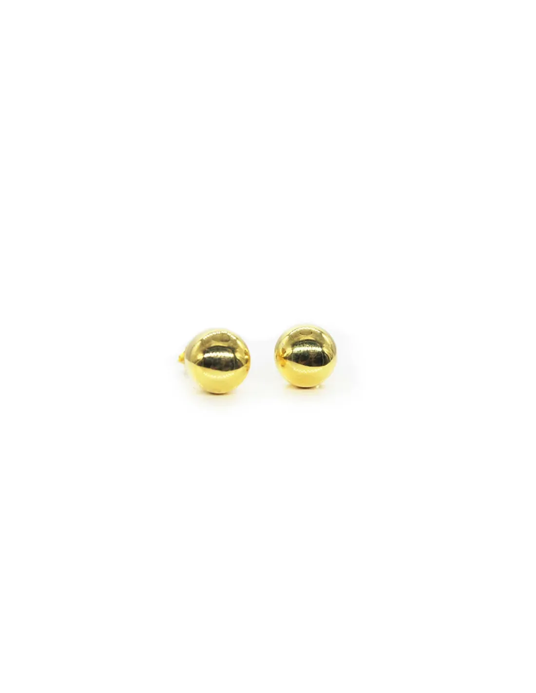 Sale Pendientes plata 925 chapada oro bola 8mm Pendientes De Plata