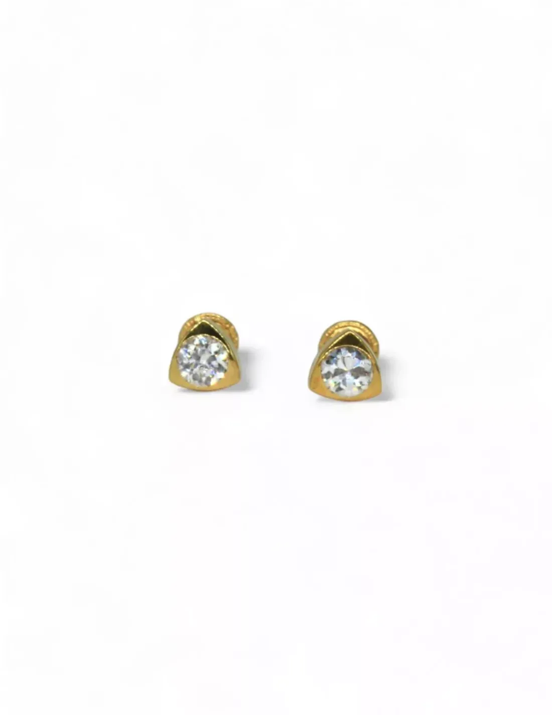 Sale Pendientes triangulo circonita oro 18k Pendientes De Oro