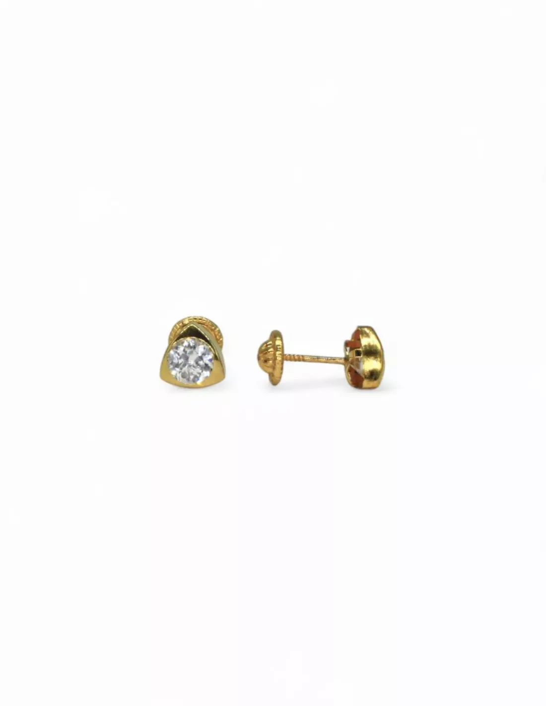 Sale Pendientes triangulo circonita oro 18k Pendientes De Oro