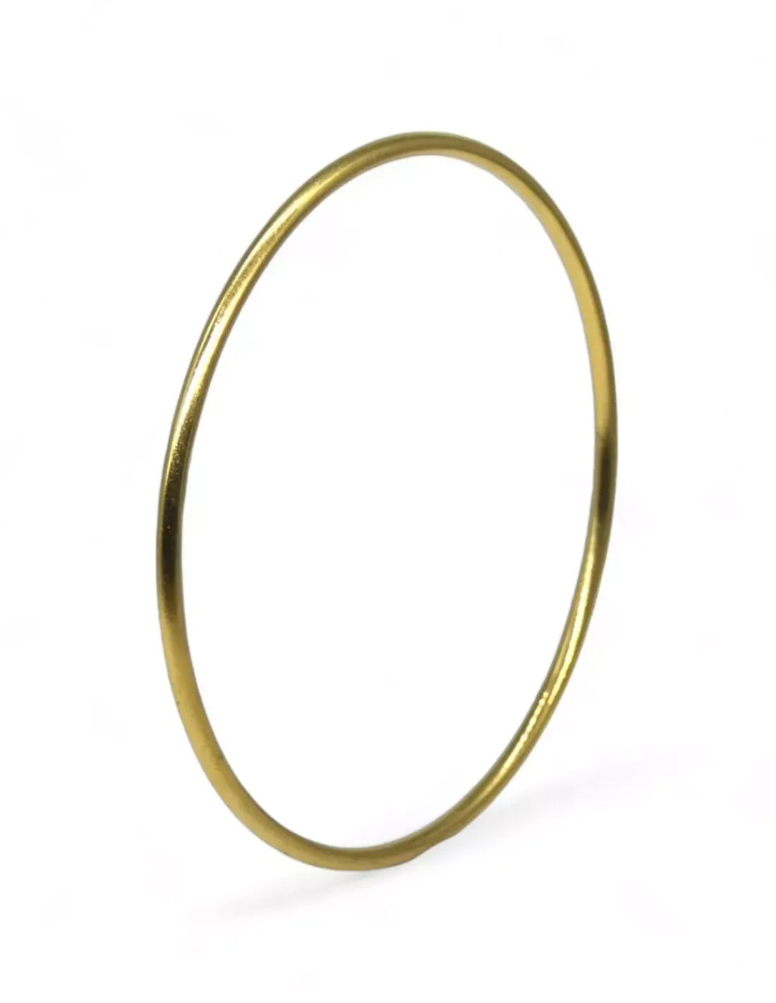 New Pulsera aro liso rígida oro 18k - 6.60cm Semanarios | Cañas