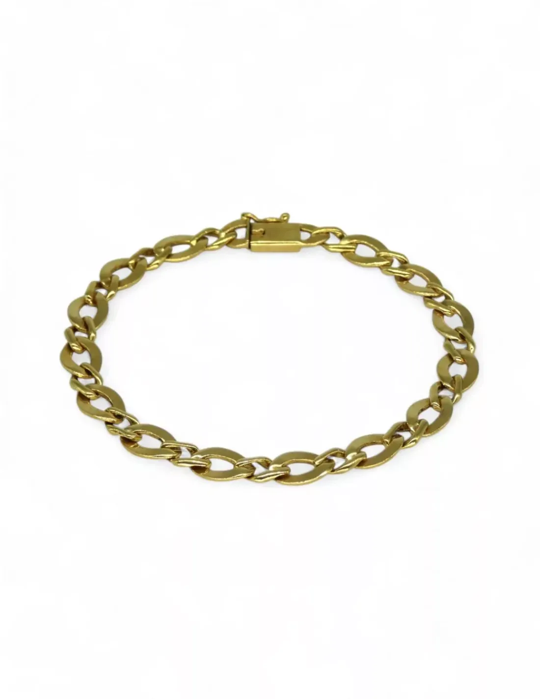 Online Pulsera barbada 1x1 oro 18k - 20cm Pulseras De Plata | Pulseras De Oro