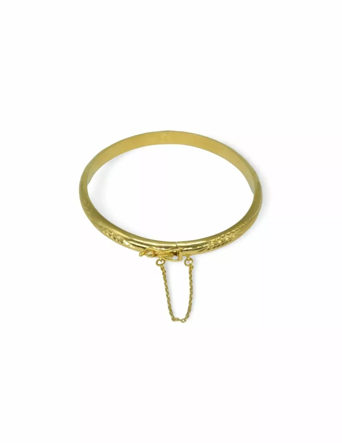 Fashion Pulsera caña labrada cadena seg. oro 18k - 6.1cm Cañas | Pulseras De Plata